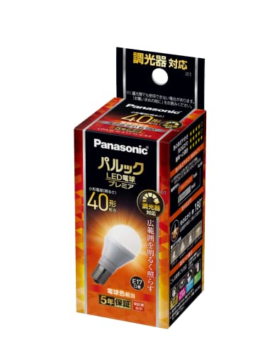 3) 電球色 / 調光・広範囲タイプ電球色/40形/LDA5LGE17DSK4 ・Size:40形Style:3) 電球色 / 調光・広範囲タイプ ・パッケージ個数:1 ・明るさ 小形電球40W形相当