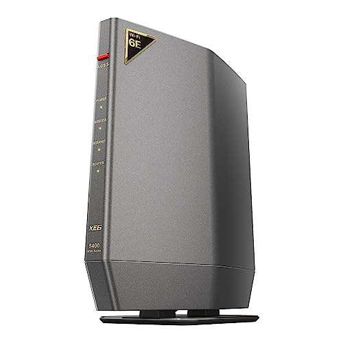 チタンブラック/-/WSR-5400XE6/N ・パッケージ個数:1 ・【最新規格「Wi-Fi 6E」対応】最新規格Wi-Fi 6Eに対応したフラッグシップWi-Fiルーターです。電波干渉の少ない6G