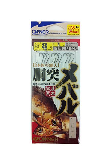 胴突メバルシルバー/針号数:8号;ハリス号数:1号;幹糸号数:1.5号/- ・Style:胴突メバル ・パッケージ個数:1 ・形態：仕掛 ・針号数：8号 ・ハリス号数：1号 ・幹糸号数：1.5号 ・全