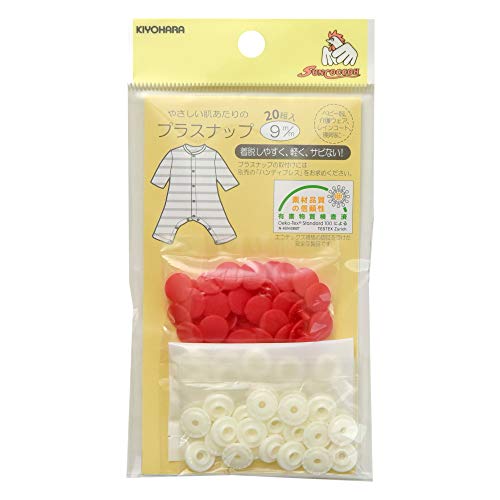 プラスナップ9mmレッド/9mm/SUN15-64 ・Style:プラスナップ9mm Color:レッド ・パッケージ個数:1 ・糸 ・ 針 不要で取り付けられる プラスナップ 。 金属アレルギー の