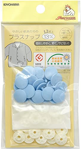 プラスナップ13mmベビーブルー/13mm/SUN15-73 ・Style:プラスナップ13mm Color:ベビーブルー ・パッケージ個数:1 ・糸 ・ 針 不要で取り付けられる プラスナップ の 