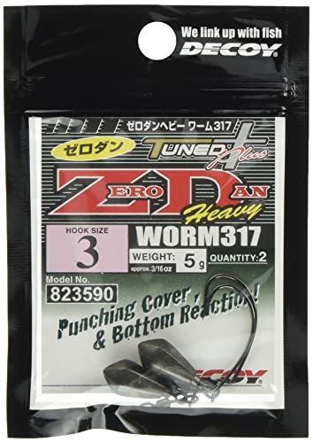 NS Black/5g/4989540823590 ・Size:5g ・パッケージ個数:1 ・ゼロダンヘビー ワーム317 ＃4〜＃2カツイチ バス用フック●「ゼロダン」のヘビーウェイトチューンモデル