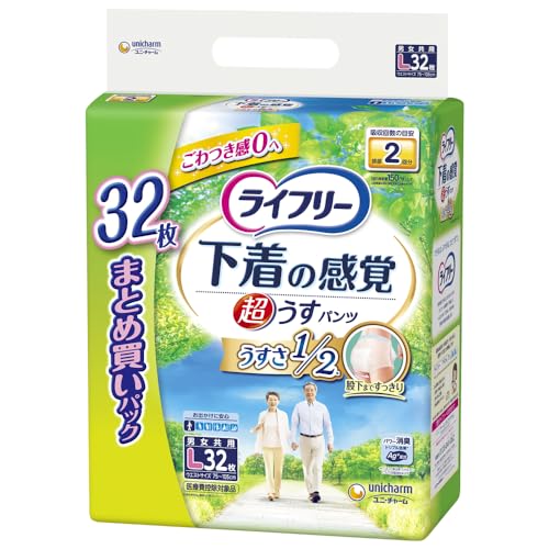 パンツ式-/Lサイズ (32枚)/94882 ・パッケージ個数:1 ・初めての方にも心配なく、下着の感覚ではける紙パンツです ・超うす吸収体が、下着のようにすっきりフィットして、軽いはきごこち。 ・ク