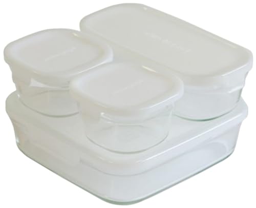 4点セット08) ホワイト/1.2L×1個・500ml×1個 ・200ml×2個/PS-PRN-4W2 ・Color:08) ホワイトSize:1.2L×1個・500ml×1個 ・200ml×2個St