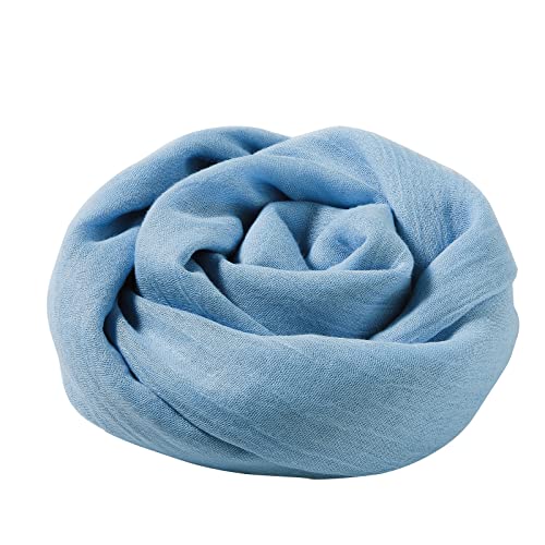 ファションライトブルー/95*195cm/- ・Color:ライトブルー ・マフラー:サイズ：95*195cm，カラー：カーキ、オフホワイト、ライラック、ライトピンク、ピンク、グレイベージュ、ライトブ