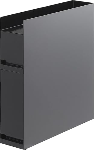 隠せる調味料ラック 2段ブラック/約W12.5×D50〜93×H52.5cm/4334-P ・Color:ブラックStyle:隠せる調味料ラック 2段 ・パッケージ個数:1 ・品質表示 本体：スチール