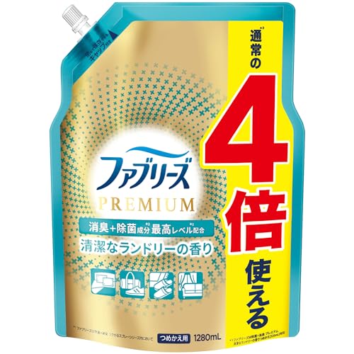 ランドリーの香り-/詰替特大/- ・Pattern Name:お洗濯の香りSize:詰替特大 ・パッケージ個数:1 ・消臭成分も除菌成分も最高レベル*のプレミアムシリーズ・金のファブリーズ＊ファブリー