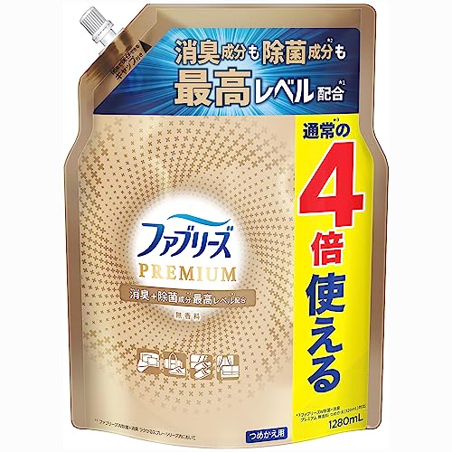 無香料-/詰替特大/- ・Pattern Name:無香料Size:詰替特大 ・パッケージ個数:1 ・消臭成分も除菌成分も最高レベル*のプレミアムシリーズ・金のファブリーズ＊ファブリーズシリーズ内にお