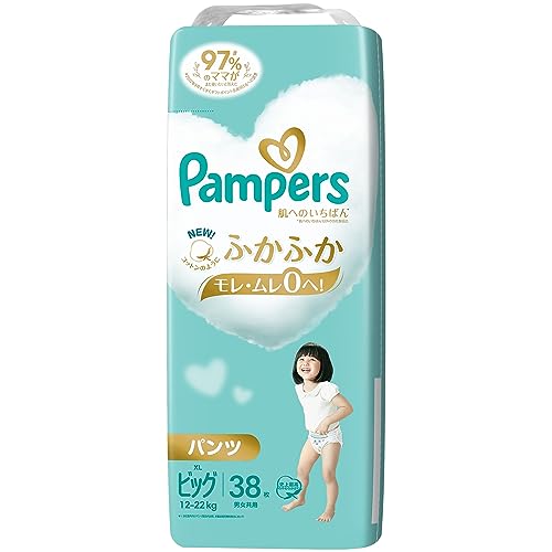 ホワイト/XL/- ・Pattern Name:3)新38枚(ビッグサイズ) ・パッケージ個数:1 ・【NEW! パンパース 肌へのいちばん* パンツ】コットンのようにふかふか 極上の肌心地。PLUS