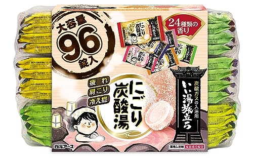 96錠入-/96粒×1個/- ・Style:96錠入Pattern Name:にごり炭酸湯(錠剤) ・パッケージ個数:1 ・お風呂で毎日にごり湯の温泉気分を楽しめる入浴剤アソートパック ・24種類の風