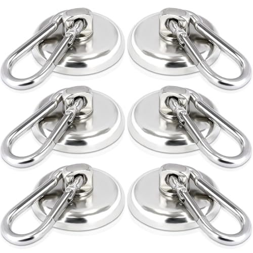 マグネットフック-/K36mm 6個/- ・Size:K36mm 6個 ・強力で耐久性丸型 強力マグネットフックは高品質の希土類ネオジム材料で作られ、表面にNi+Cu+Niの3層コーティングが施されて