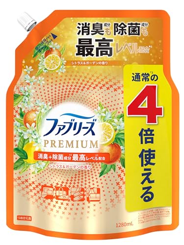 シトラス-/詰替特大/- ・Pattern Name:シトラスSize:詰替特大 ・パッケージ個数:1 ・消臭成分も除菌成分も最高レベル*のプレミアムシリーズ・金のファブリーズ＊ファブリーズシリーズ内