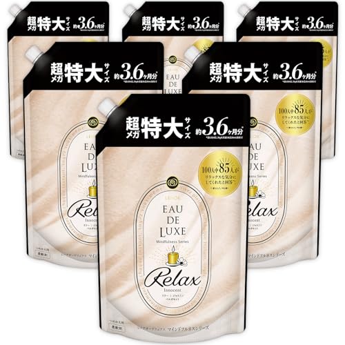 -/超メガ特大/- ・Pattern Name:リラックス 詰め替え 1360ｍL×6袋 ・パッケージ個数:1 ・生活の質をあげるプレミアムな香り、マインドフルネスシリーズ！ 衣類やタオル、シーツなど