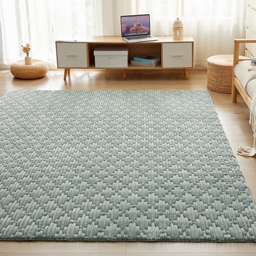グレー/グリーン/190x240cm/- ・Size:190x240cm Color:グレー/グリーン ・高級感たっぷりの厚手 カーペットの25mm極厚いカーペットは、7つの高級モランディ調の配色が選