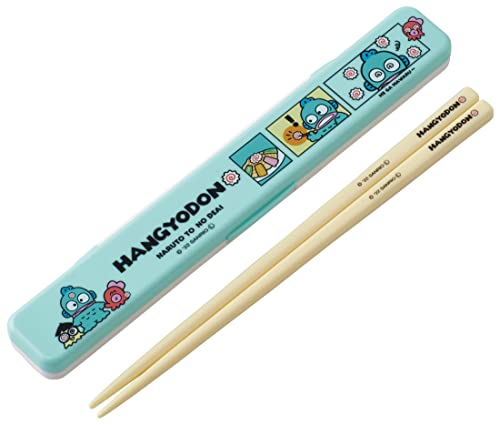 箸箱セットはんぎょどん/-/ABC3AG-A ・Color:はんぎょどんPattern Name:箸セット ・パッケージ個数:1 ・サイズ:箸＝長さ18cm 箸箱＝幅19×奥行3.1×高さ1.3cm 