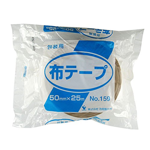 1巻ベージュ/50ミリx25m/159 ・Style:1巻 ・パッケージ個数:1 ・サイズ:50×25 ・軽さ、手軽さ、しなやかさを備えつつ、強力な粘着力を確保した布テープです。 ・軽量、コンパクトで