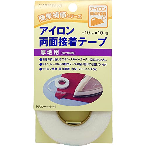 厚地用ホワイト/15mmx10m/CP-140 ・Size:10mmx10m Style:厚地用 ・パッケージ個数:1 ・厚地 の 布 地の 折り返し や、 ズボン ・ スカート ・ カーテン の ほ