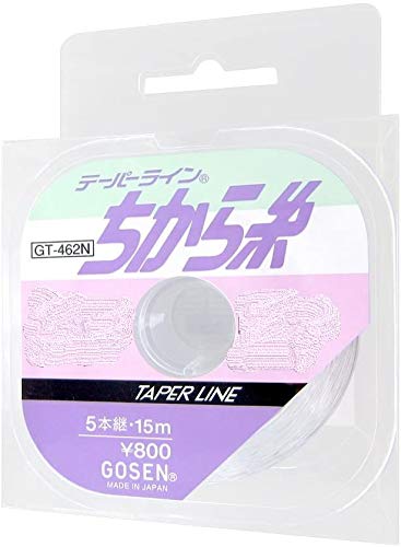 3-8号透明/3-8号/G1315W3080 ・Color:透明Style:3-8号 ・パッケージ個数:1 ・●お徳用ナイロンテーパーちから糸。(15m×5巻) ・●長さ:15m(テーパー部:7m 直