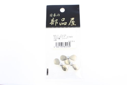 25mm/大きさ/- ・Color:25mm Size:大きさ ・パッケージ個数:1 ・日本の部品屋 プロペラ No.7 ラウンド 25mm/Ni(ブラス) (ルアー自作) ・入数：4枚 ・材質：ブラ
