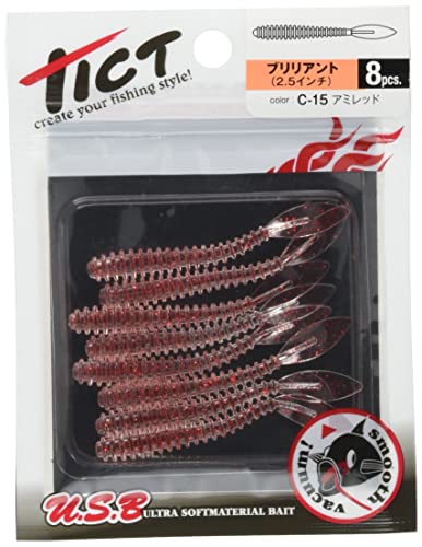 ―C-15 アミレッド/2.5インチ/― ・Color:C-15 アミレッド ・パッケージ個数:1 ・主な対応魚種:アジ メバル カサゴ ・サイズ:2.5インチ ・カラー:アミレッド C-15 ・ti
