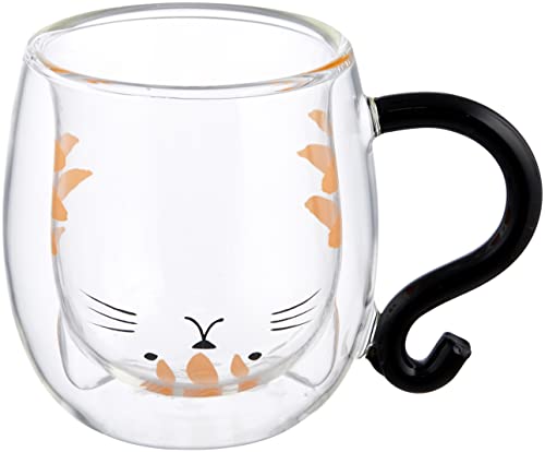 マグカップとら猫くん/250ml/13593 ・Color:とら猫くん ・パッケージ個数:1 ・サイズ：約φ7.6 H10 ・素材・材質:ガラス ・電子レンジ・食洗機には使用できません。 ・二重構造の