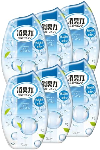 クリア/400ミリリットル (x 6)/4904740643717 ・Pattern Name:お部屋用 6個 ・パッケージ個数:1 ・しっかり消臭 ずっと香る消臭された空間に、香りがしっかり広がりま
