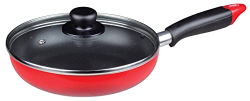 フライパン20cm(ガラス蓋付)レッド/-/HB-6141 ・Style:フライパン20cm(ガラス蓋付) ・パッケージ個数:1 ・製品サイズ:(約)全長35.5×幅20×高さ5cm製品重量:(約)0