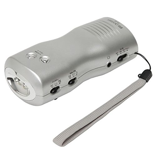 2)手回し式充電ライト(シンプルタイプ)シルバー/5)手回し式充電ライト(シンプルタイプ)/JTL-23 ・パッケージ個数:1 ・サイズ:幅約5.9×奥行約4.9×高さ約13.1cm ・重量:約185