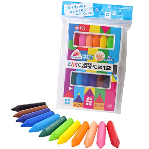 12色12色(パック入)/12個 (x 1)/FYL12-P ・Color:12色(パック入)Style:12色 ・パッケージ個数:1 ・特徴1はじめてのおえかきにピッタリのさんかくクーピー。赤ちゃん
