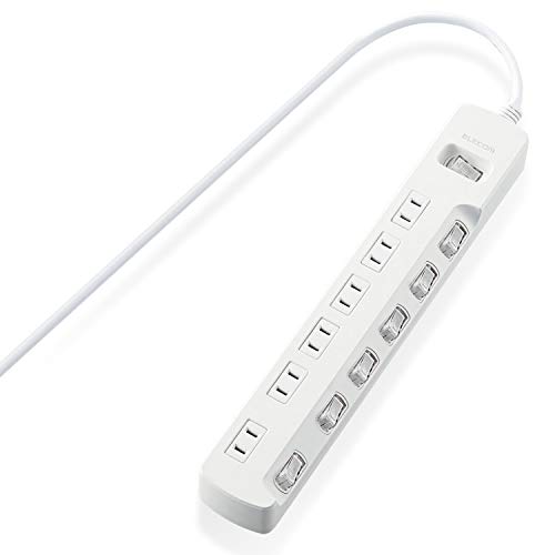 6個口6個口:1m/1m/T-E7A-2610WH ・Size:1m Style:6個口 ・パッケージ個数:1 ・待機電力をまとめて節約できる一括スイッチと、接続機器ごとにON/OFFでき、個別に節約