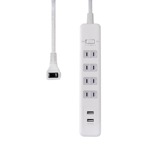 棒型白いグレー/棒型/WLS-402USB(W) ・パッケージ個数:1 ・●スマートフォンやタブレットを2台同時充電可能 ●雷から接続機器を守る耐雷サージ機能付 ●ブレーカー内蔵集中スイッチ ●過電流