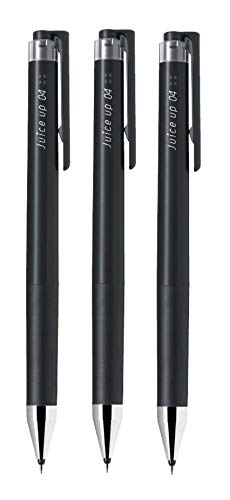 黒/-/LJP 20S4 B ・パッケージ個数:3 ・サイズ: 最大径φ 10.5mm 全長 142.8mm ・インキ: 水性顔料ゲルインキ ・方式: ノック式 ・ペン先: 超極細 0.4mm