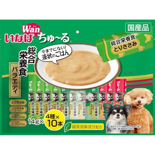 総合栄養食バラエティ-/14グラム (x 40)/- ・パッケージ個数:1 ・本体サイズ(幅X奥行X高さ):39.5×3×29.5cm ・本体重量:0.7kg ・原産国:日本 ・愛犬の好きなとりささみ