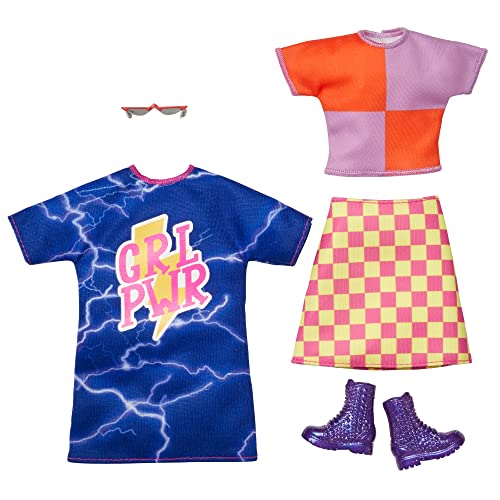 3洋服セット24、ワンピスセットアップ/-/HBV69 ・パッケージ個数:1 ・内容バービードールに着せ替えて遊べるファッショナブルな２つのコーディネートのセット。(br)楽しいカラーブロックのシャツ