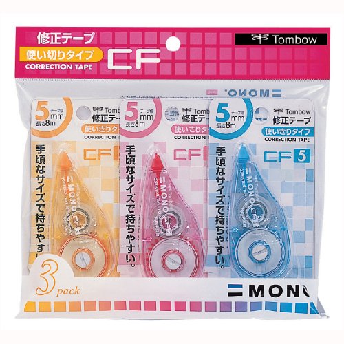-/5mm幅 3色セット/KCA-321 ・Size:5mm幅 3色セット ・パッケージ個数:1 ・特長使い切りタイプ／2001年度グッドデザイン賞受賞 ・テープサイズ幅5mm×長さ8m ・仕様巻き戻
