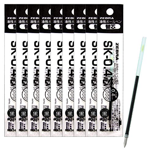 ボールポイント黒 10本/SK-0.4芯/B-RSK04-BK ・パッケージ個数:1 ・適合商品タプリクリップ0.4 ・インク油性染料/黒インク ・ボール径0.4mm本体サイズ最大軸径3×89.8mm