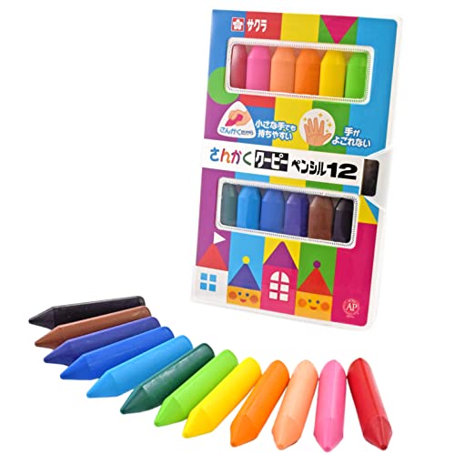 バラ12色セット/-/FYL12 ・Color:12色セットStyle:バラ ・パッケージ個数:1 ・特徴1はじめてのおえかきにピッタリのさんかくクーピー。赤ちゃんの小さな手でも握りやすい三角形のクー