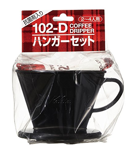 ブラック/2~4人用/#35069 ・Size:2~4人用 ・パッケージ個数:1 ・サイズ:ドリッパー/11.3×9.2×6.3cm、101濾紙/横13.4×縦8cm、メジャーカップ/サイズ:12×4