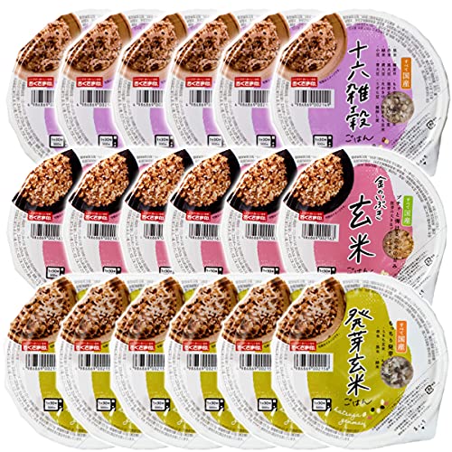 -/160グラム (x 18)/- ・十六雑穀ごはん：原材料名：精米(国産)、裸麦α、黒米、裸押し麦、もち玄米、たかきび、赤米、黄大豆、青大豆、黒大豆、小豆、発芽玄米、緑米、いんげん豆、うずら豆、発芽