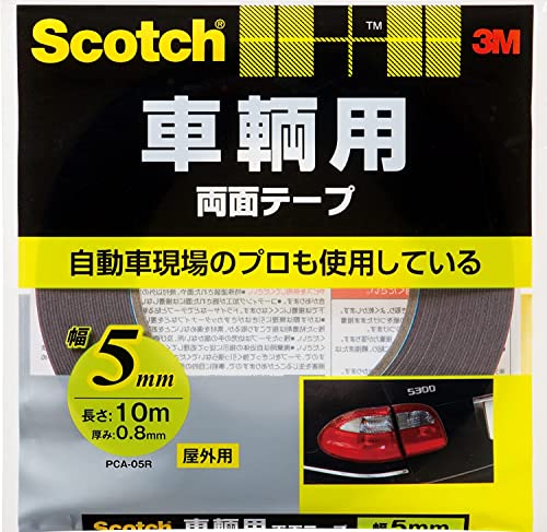 幅5mm 長さ10m車輛用/c. 幅5ミリ長さ10メートル/PCA-05R ・Color:車輛用Style:幅5mm 長さ10m ・パッケージ個数:1 ・3M スコッチ 車輛用 両面テープ 幅5mm長